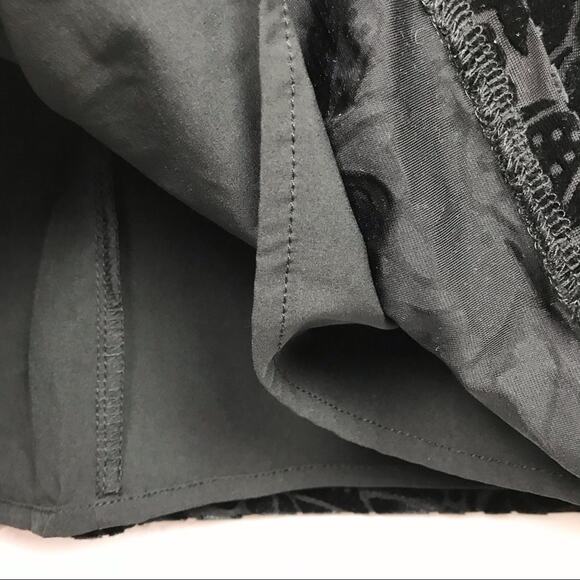 Adrienne Vittadini Bell Sleeve Dress Velvet Floral Brocade Textured Soft Small - Picture 8 of 14